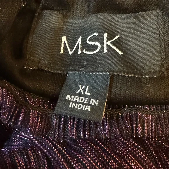 MSK Brand Purple Dress Size XL - Picture 8 of 8